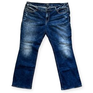 Silver Jeans Women's Dark Blue Boot Cut Jeans